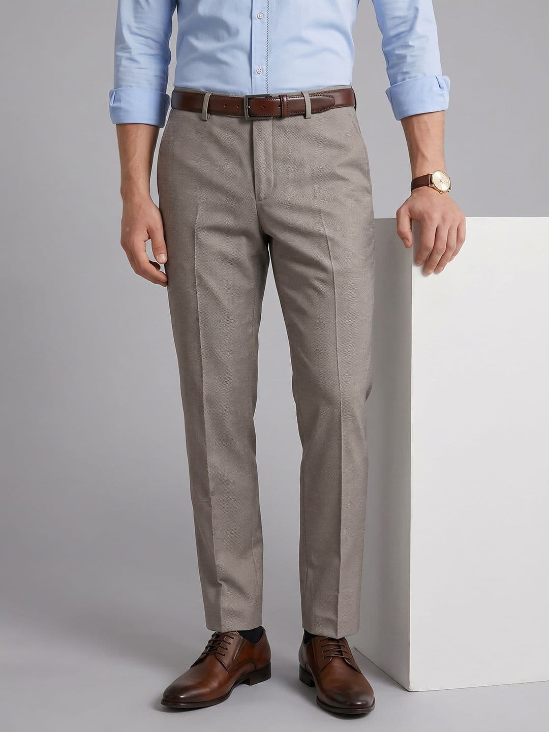 Arrow Men Flat-Front Formal Trousers - view 1