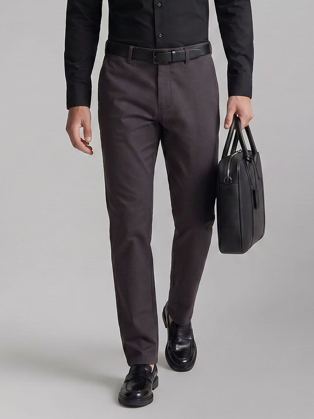 Louis Philippe Men Slim Fit Formal Trousers - view 1