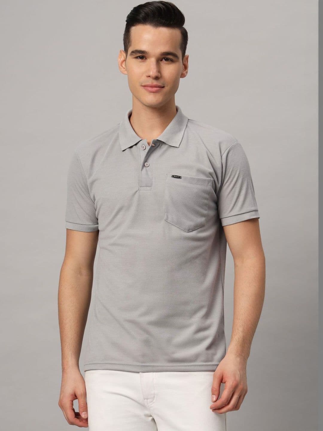 Resilience Men Polo Collar Dri-FIT Pockets Slim Fit T-shirt - view 1