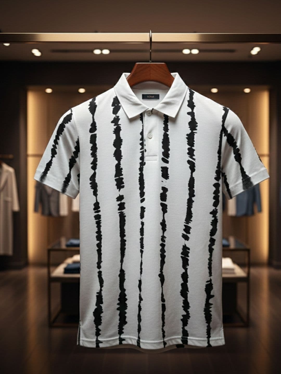 HERE&NOW Men Printed Polo Collar T-shirt - view 1
