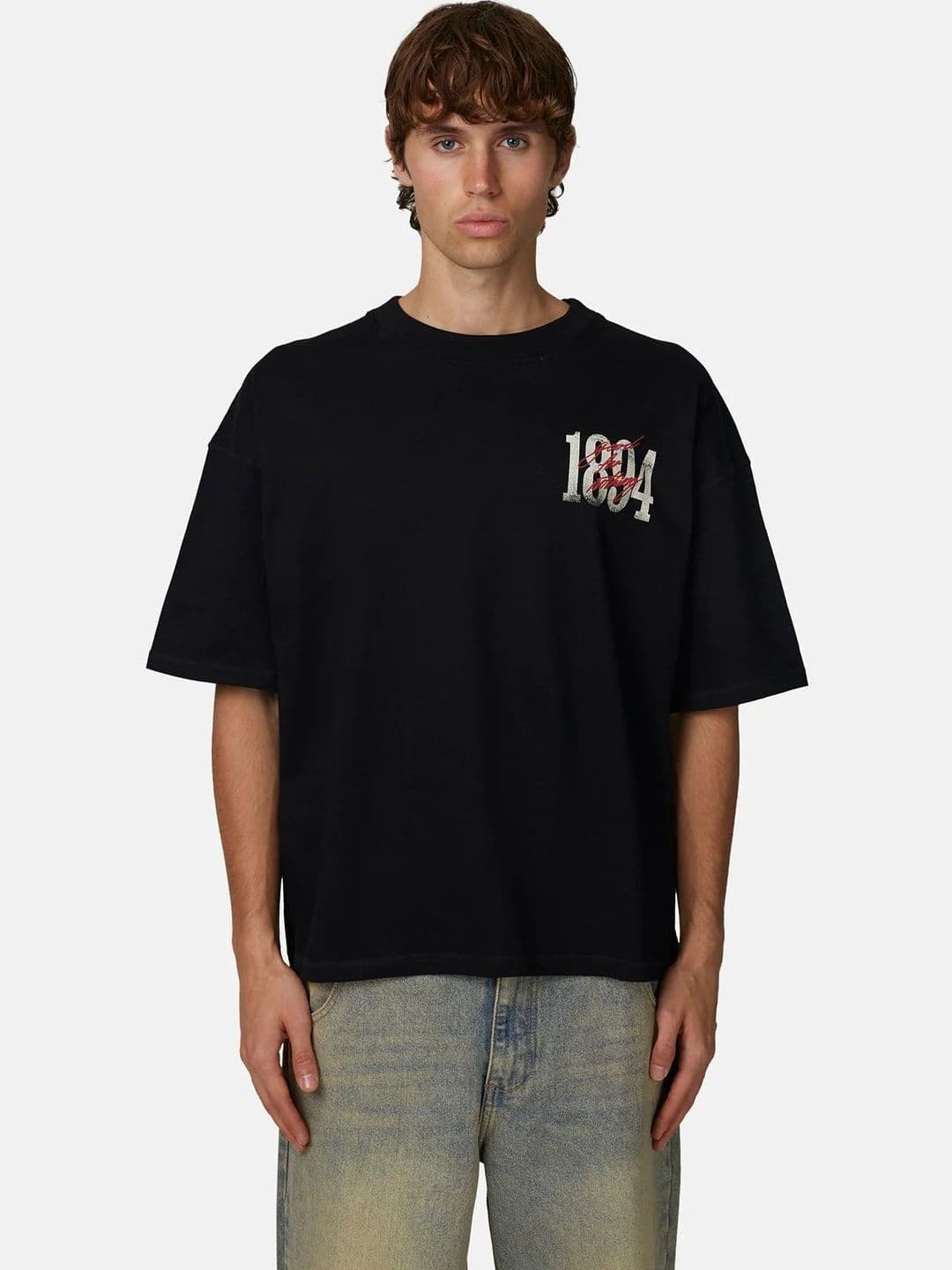 LazyGreg Men Oversized Graphic Printed Cotton T-shirt - view 1