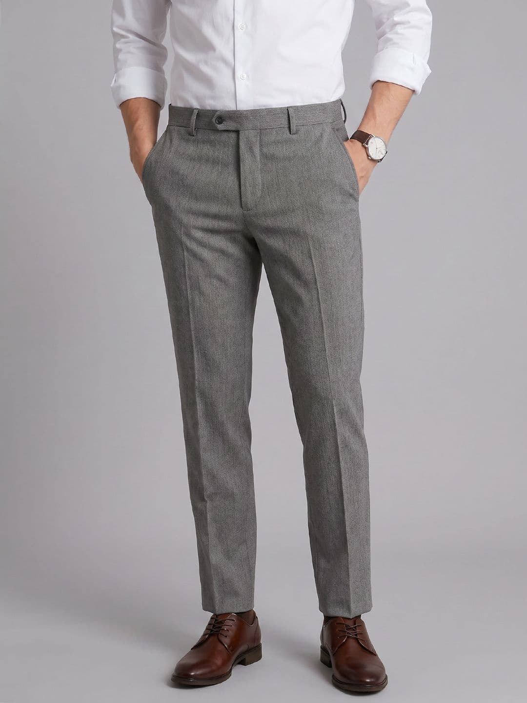 Arrow Men Flat-Front Formal Trouser - view 1