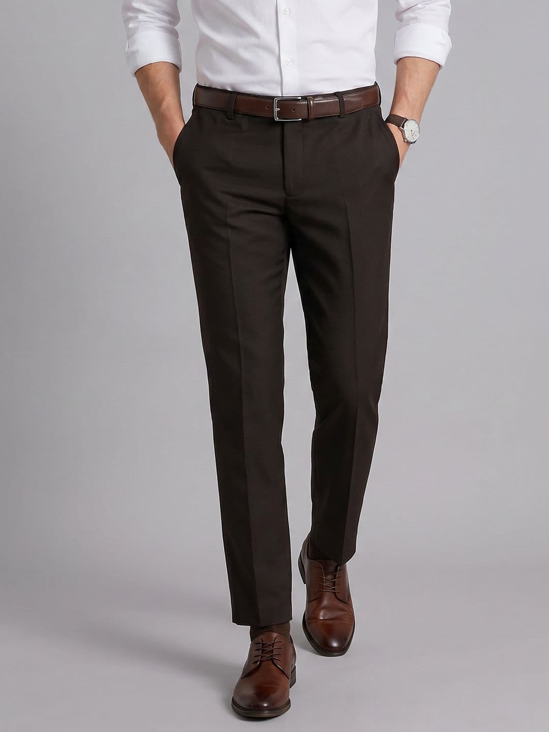 Arrow Mid-Rise Cotton Formal Trousers - view 1