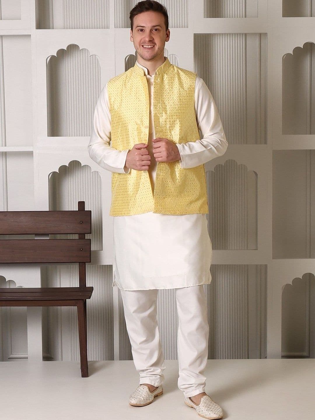 APPIX Embroidered Nehru Jackets - view 1