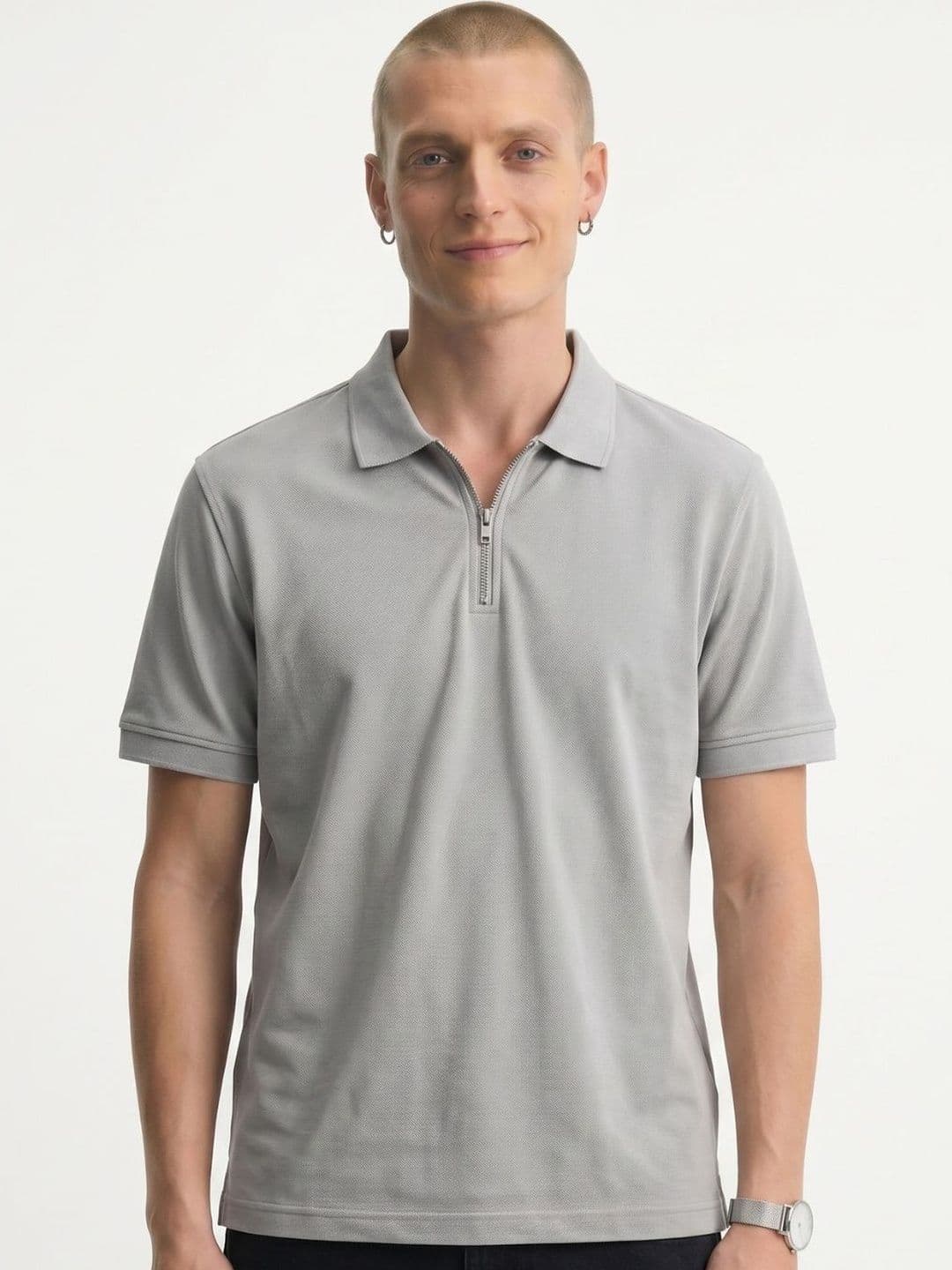 YONGE Men Polo Collar T-shirt - view 1