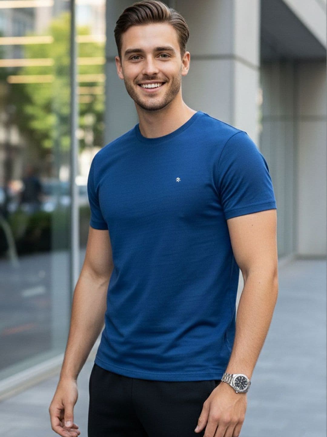 HERE&NOW Men Brand Logo T-shirt - view 1
