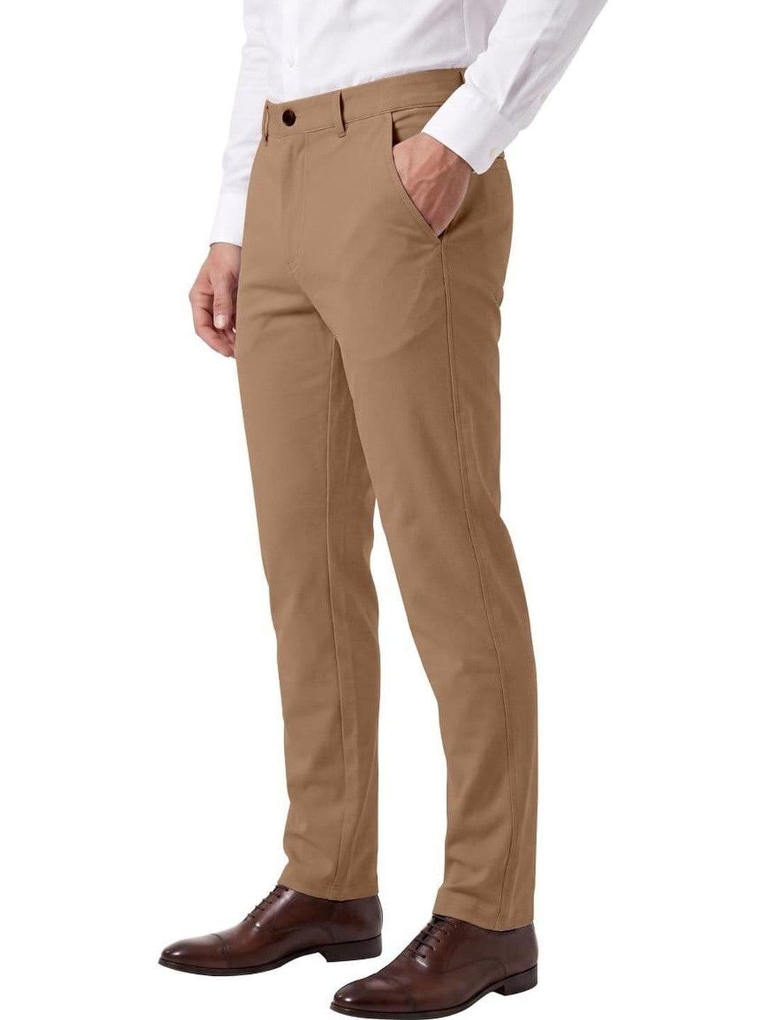 Mehrang Men Solid Mid Rise Slim Fit Trouser - view 1