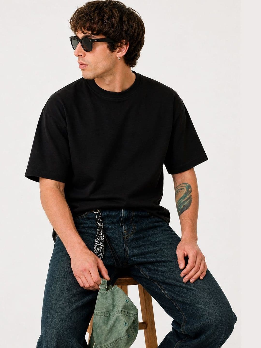 BRAHMOR Men Drop-Shoulder Sleeves T-shirt - view 1