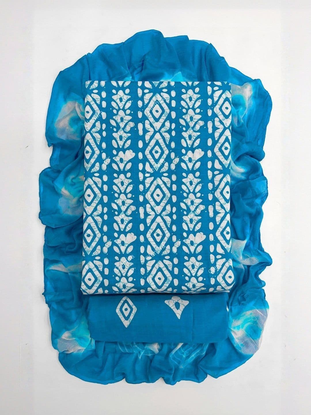 CLEMIRA Printed Pure Cotton Unstitched Dress Material - view 1