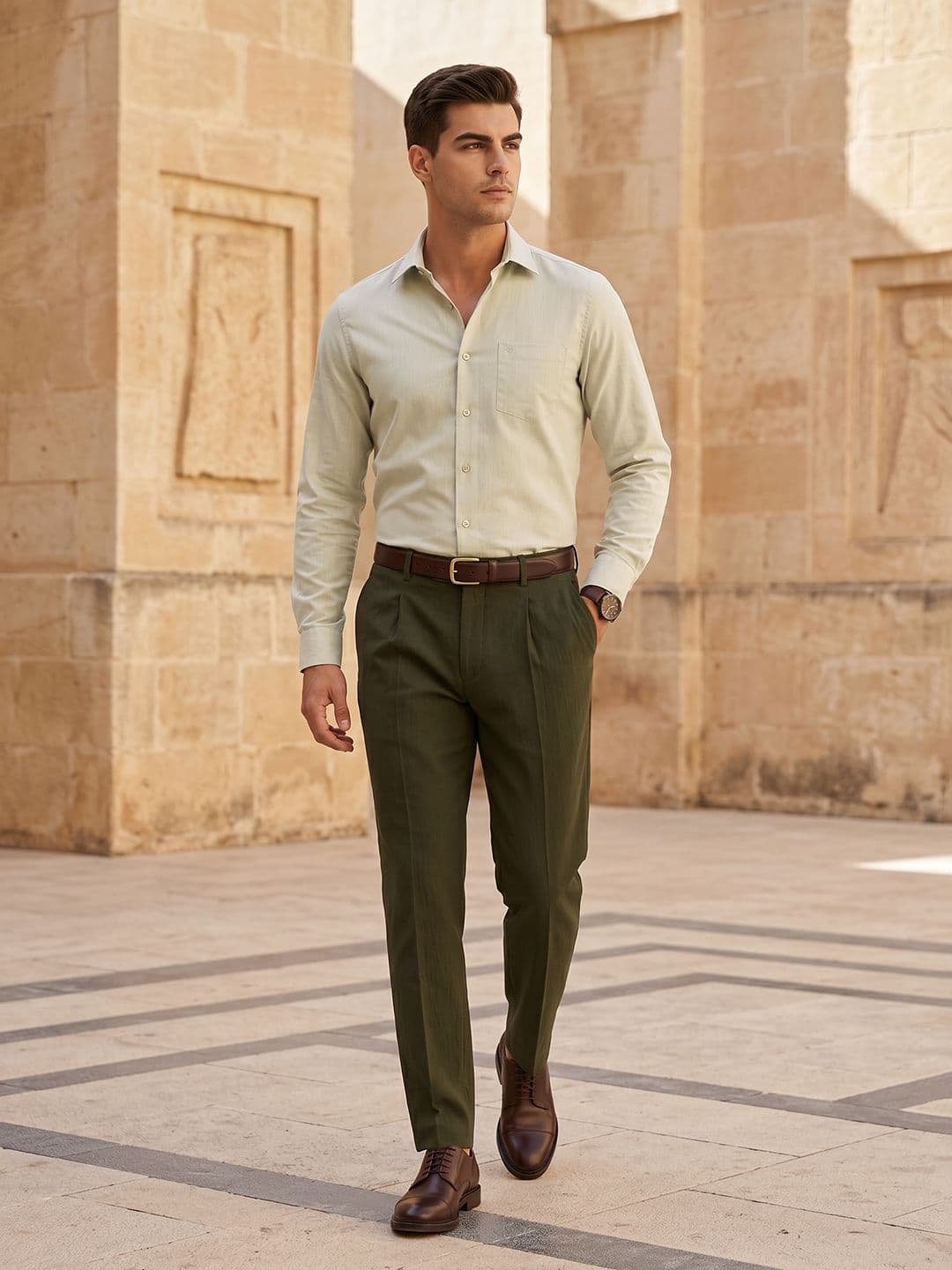 INVICTUS Slim Fit Spread Collar Formal Shirt - view 1