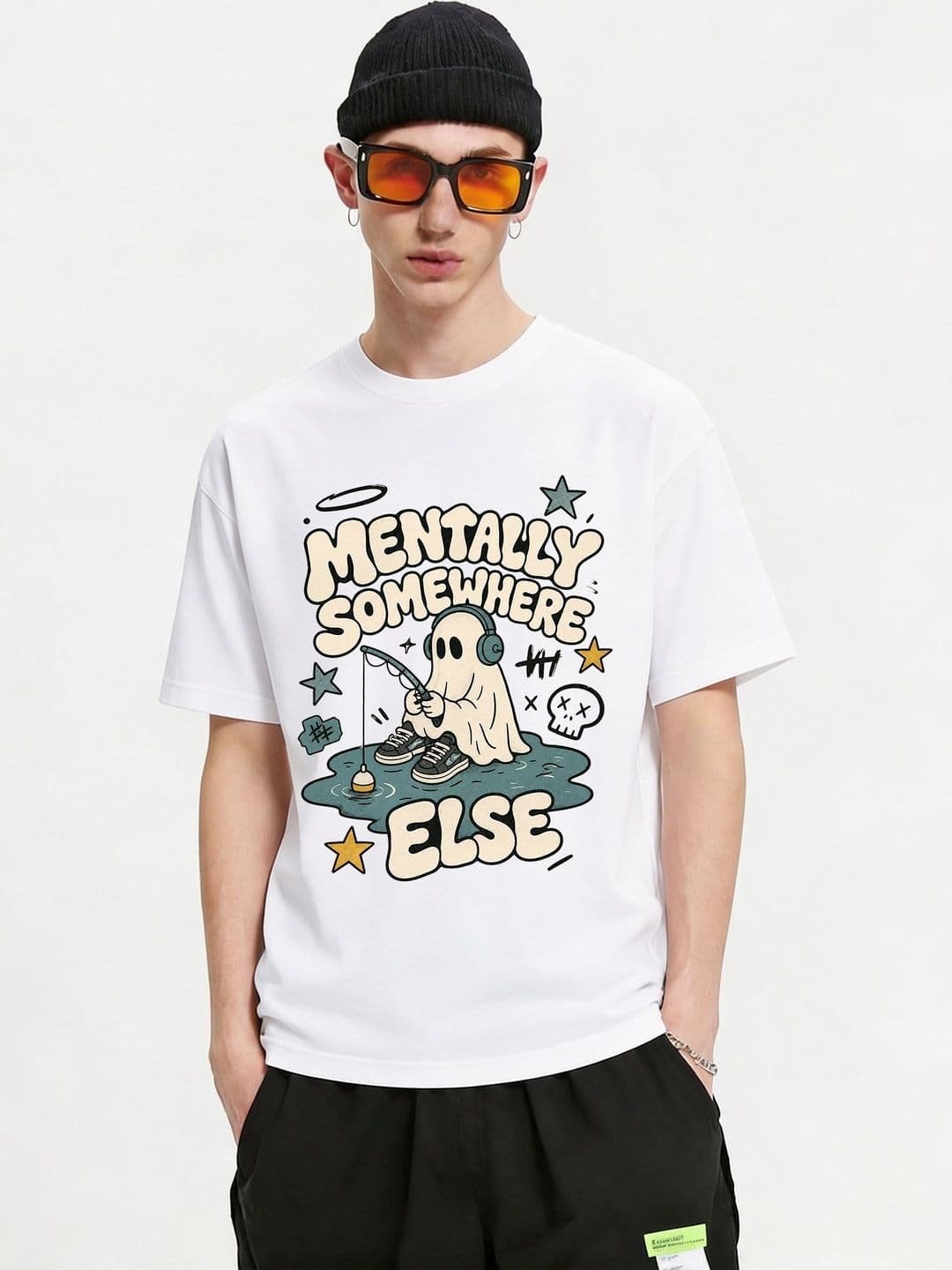 FARDA Unisex Printed Drop-Shoulder Sleeves T-shirt - view 1