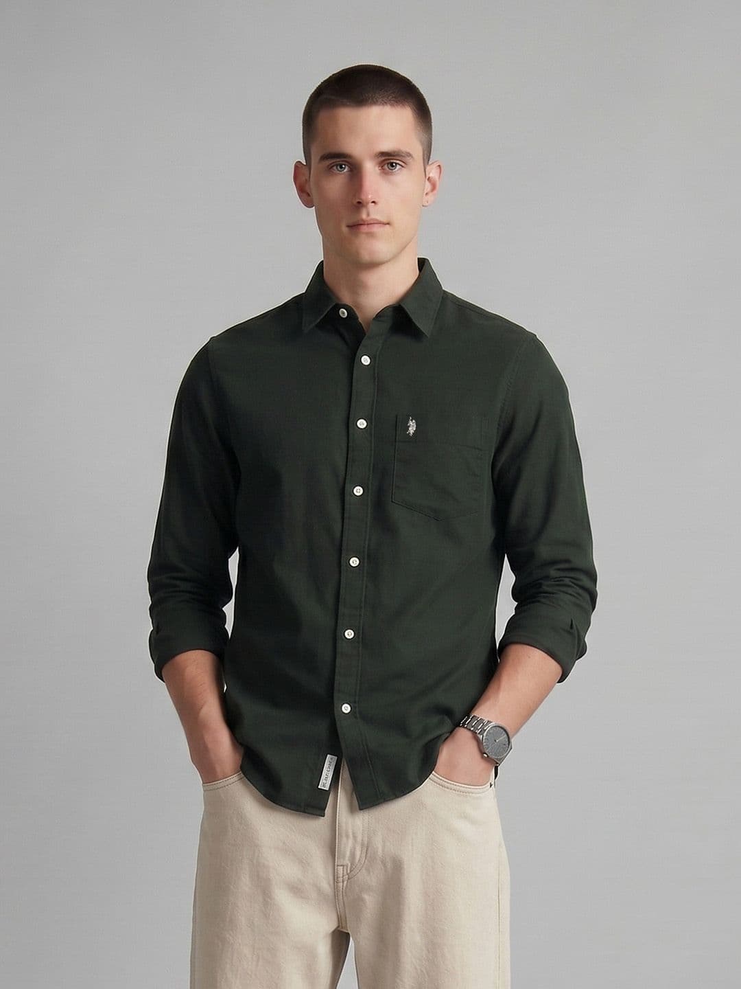 U.S. Polo Assn. Pure Cotton Casual Shirt - view 1