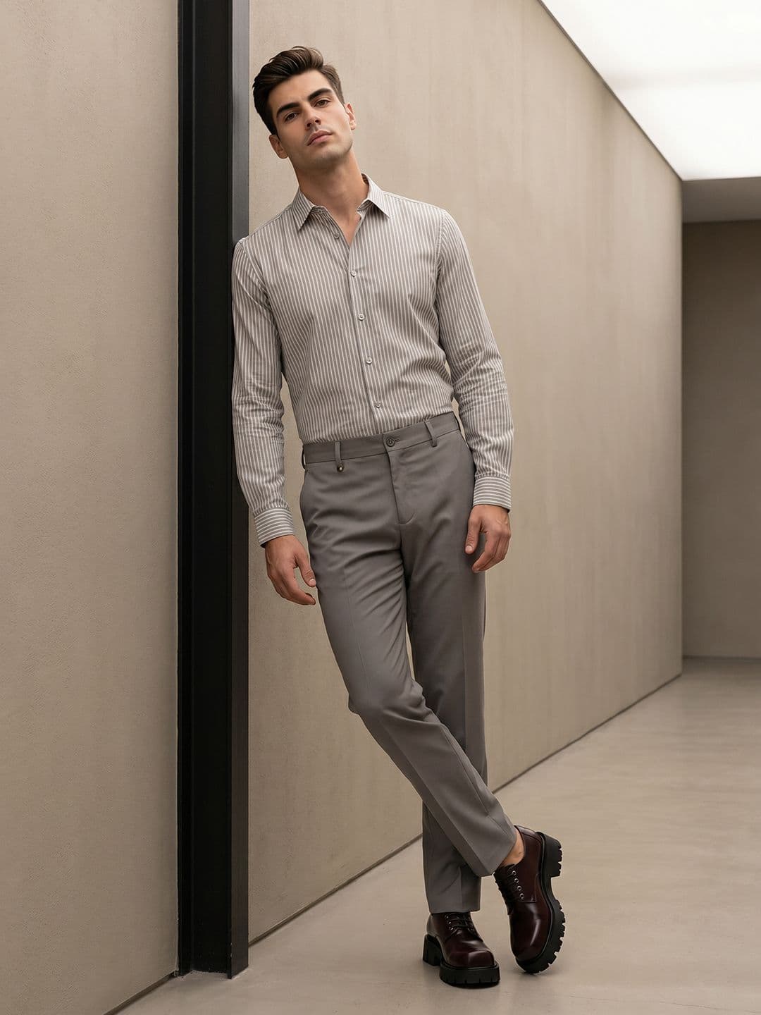 INVICTUS Men Woven Formal Trousers - view 1
