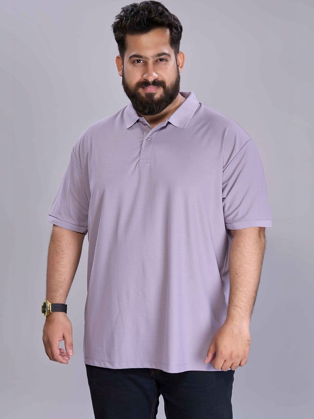 MAXZONE Polo Collar Short Sleeves Regular Fit Cotton T-shirt - view 1