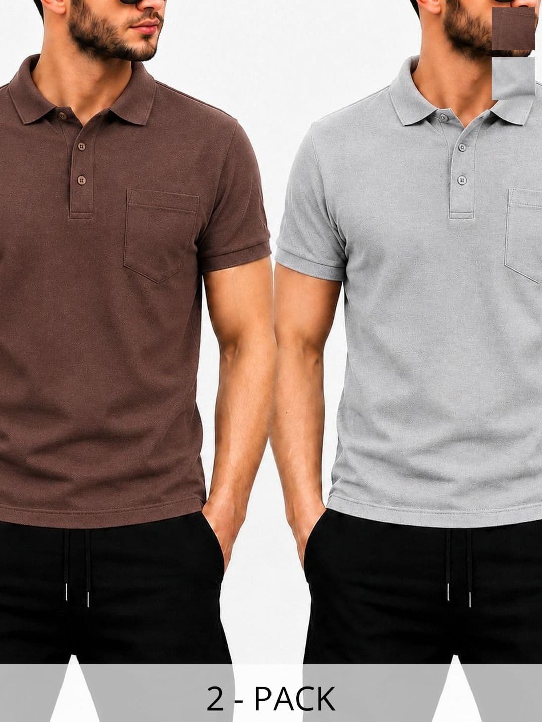 SCUBA Men 2 Polo Collar Pockets T-shirt - view 1