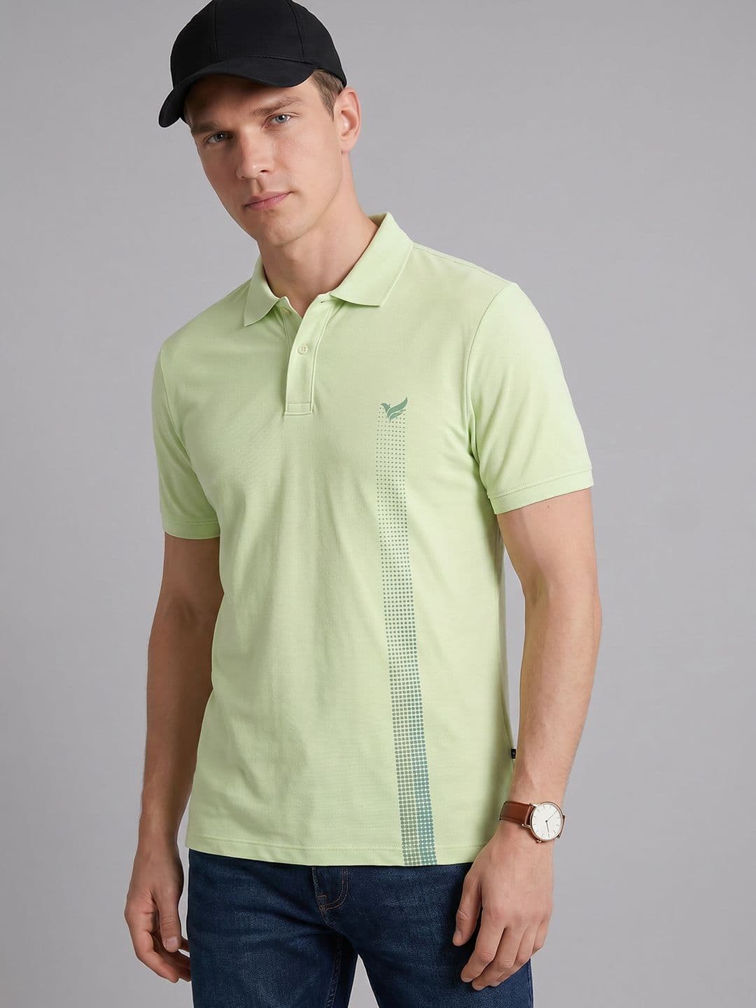 Blackberrys Printed Polo Collar T-shirt - view 1