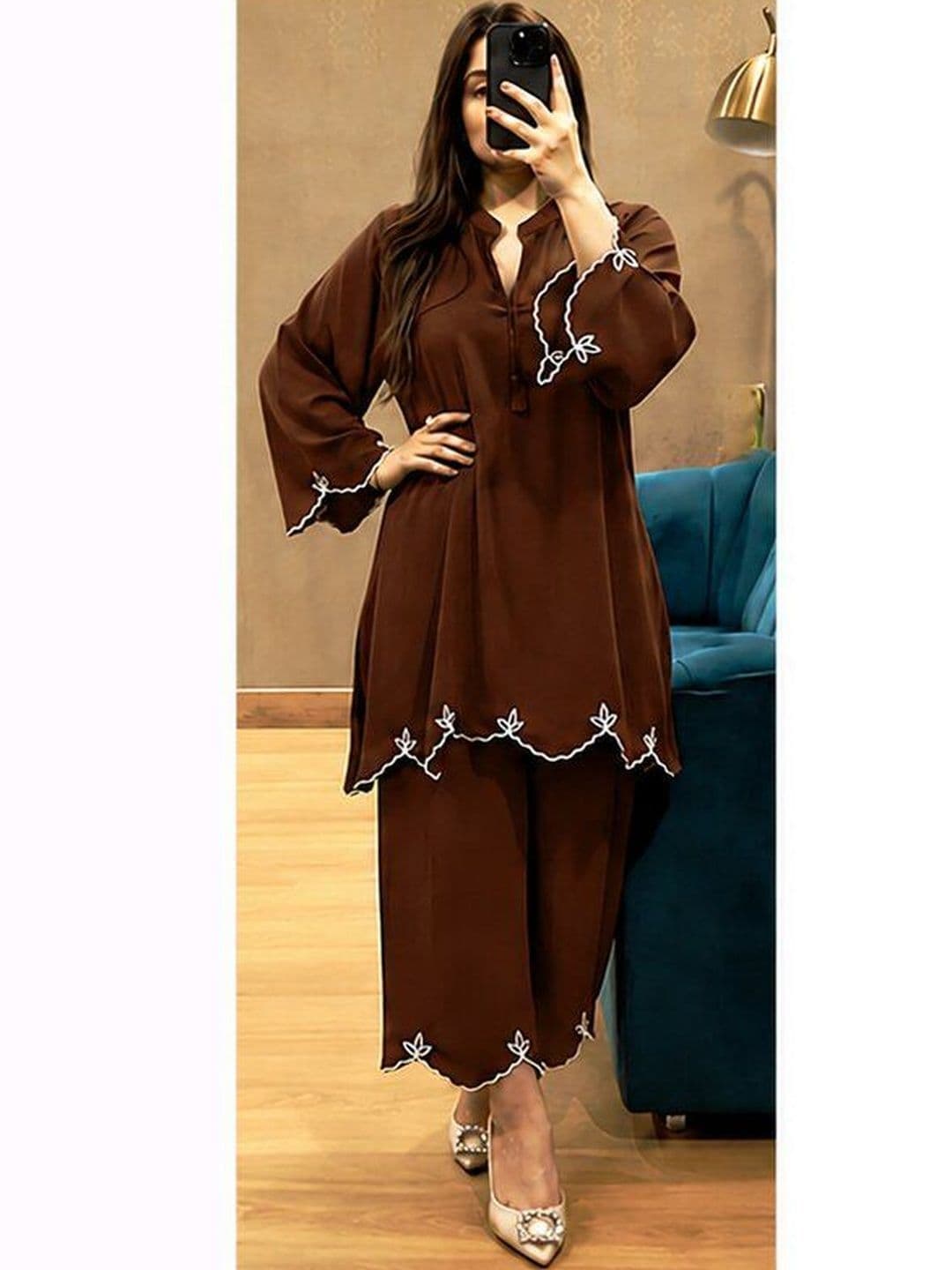 kipek Embroidered Tunic with Trousers - view 1