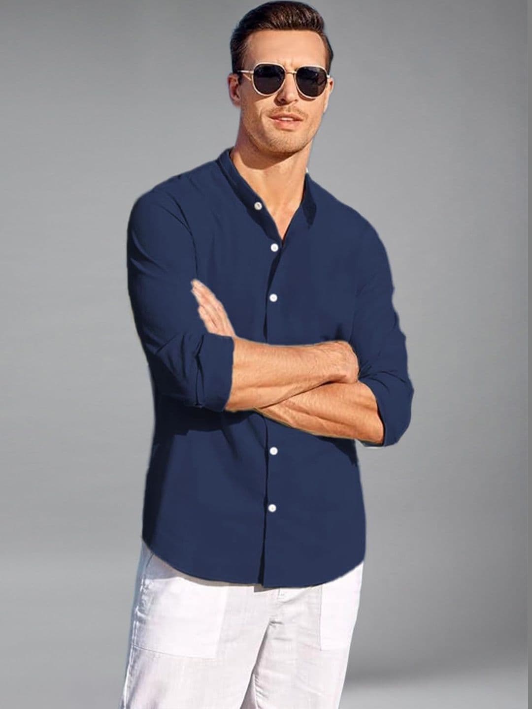 Indirae Men Smart Slim Fit Casual Shirt - view 1
