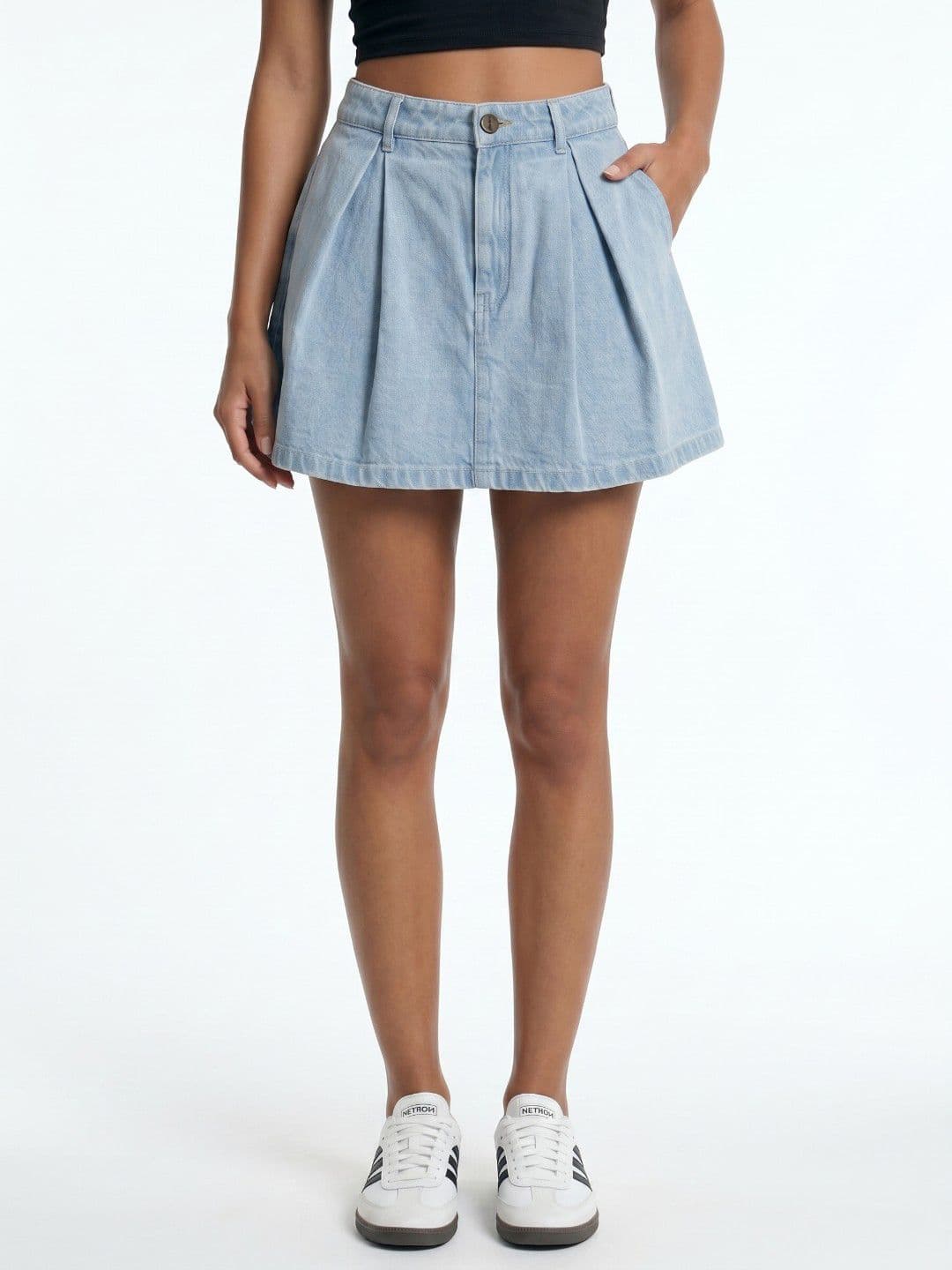 glitchez Women Mini Denim Skorts - view 1