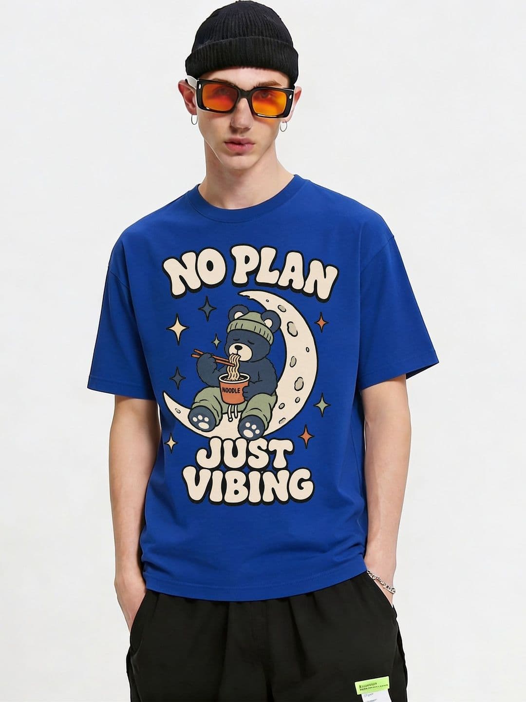 FARDA Unisex Printed Drop-Shoulder Sleeves T-shirt - view 1