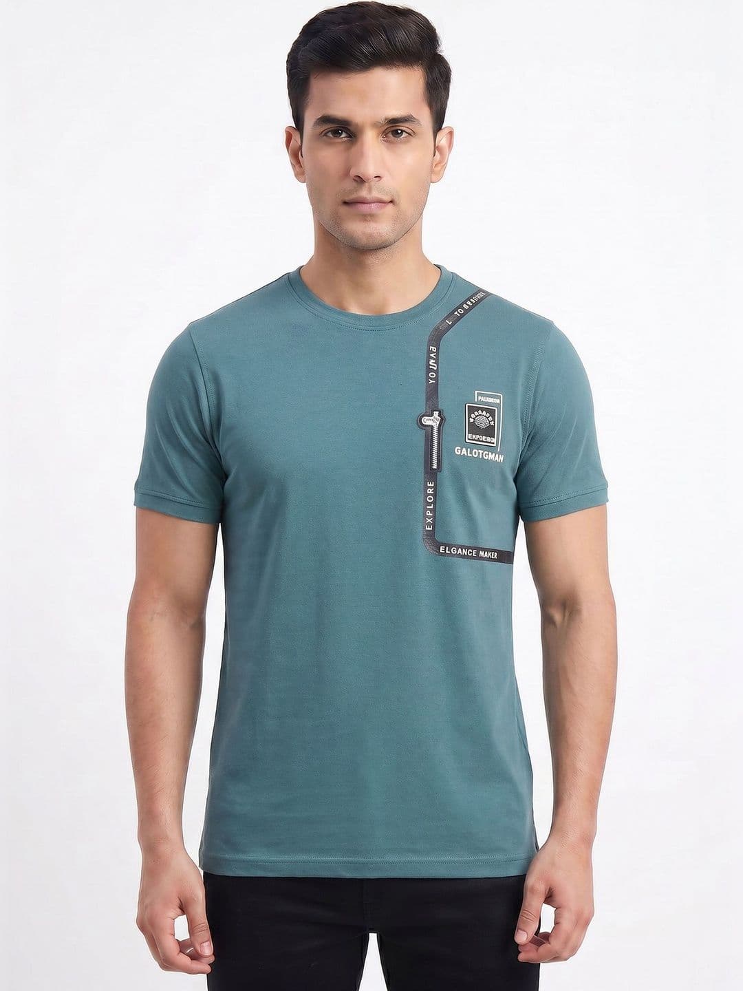 Plugin Men's Graphic Round Neck T-shirt - view 1