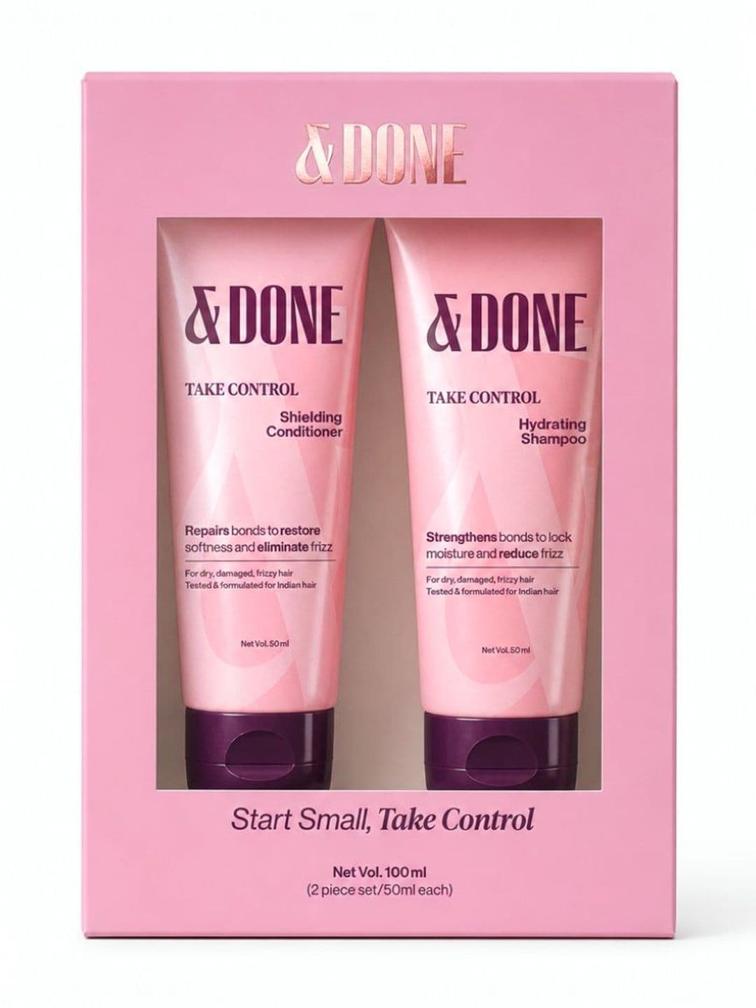 &DONE Set Of 2 Take Control Hydrating Shampoo & Shielding Conditioner - 50 ml Each - view 1