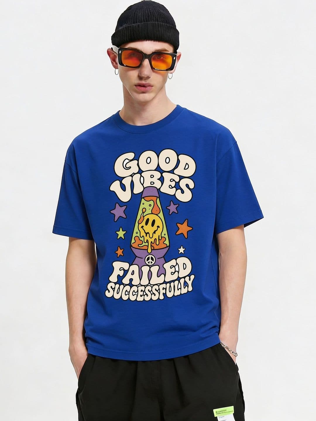 FARDA Unisex Printed Drop-Shoulder Sleeves T-shirt - view 1