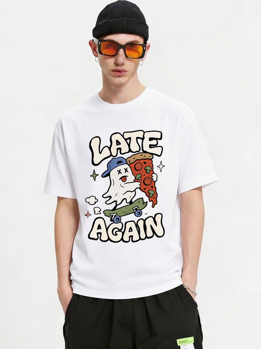 FARDA Unisex Printed Drop-Shoulder Sleeves T-shirt - view 1
