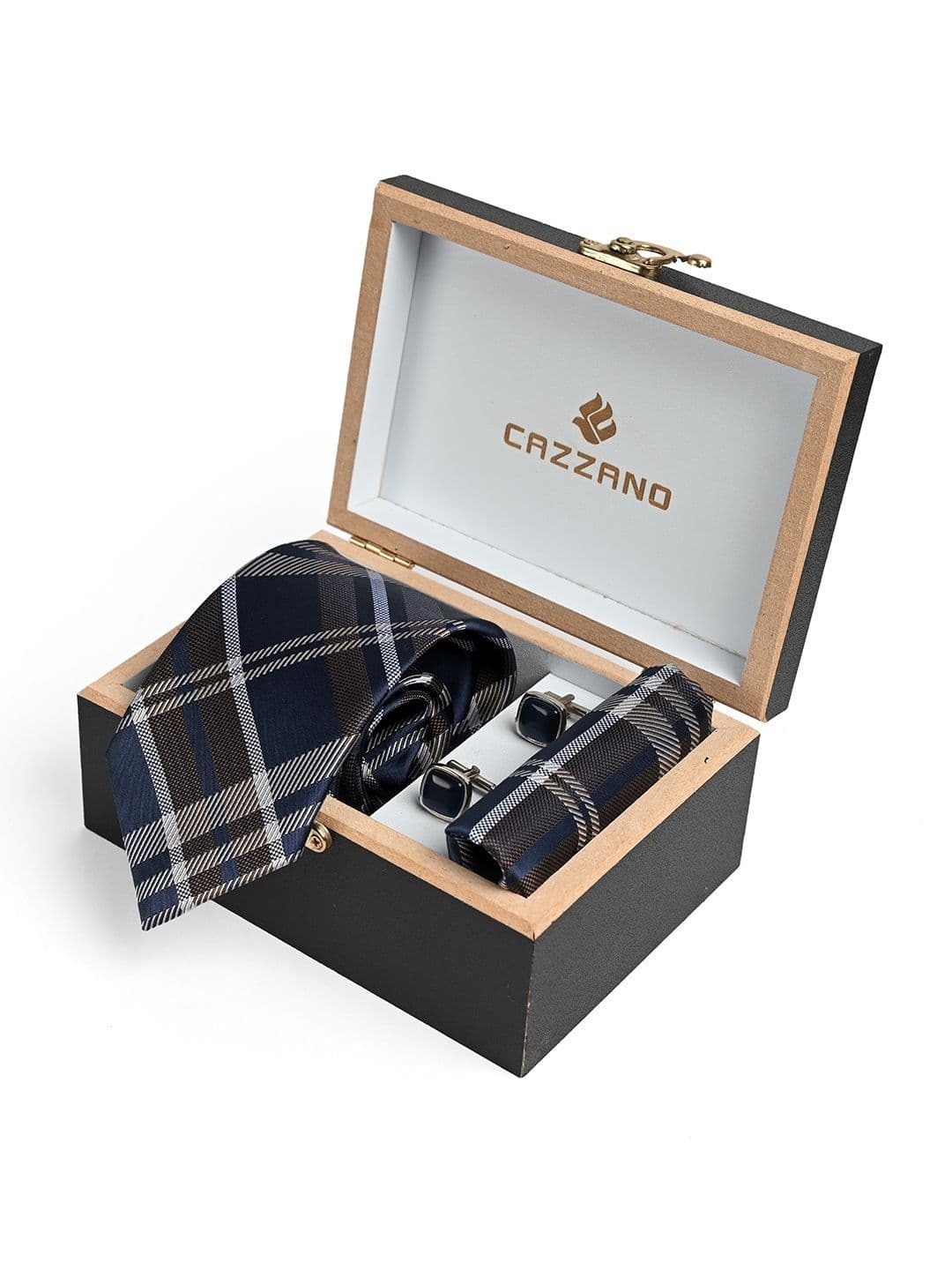 Cazzano Men Striped Ties & Cufflinks - view 1