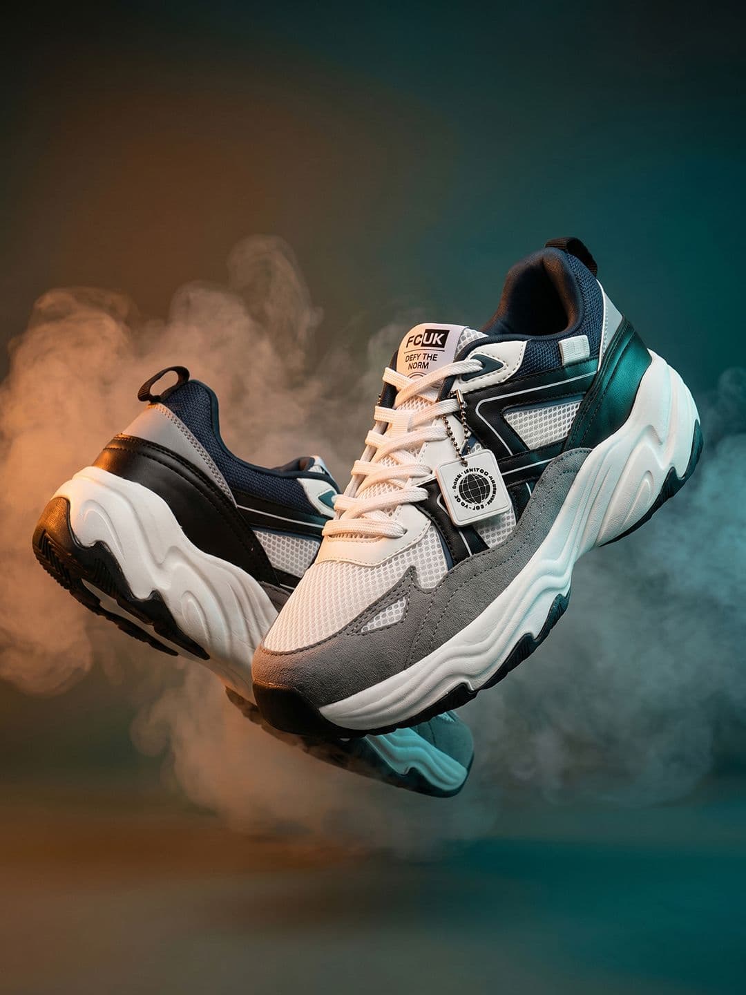 FCUK Men Colourblocked Sneakers - view 1