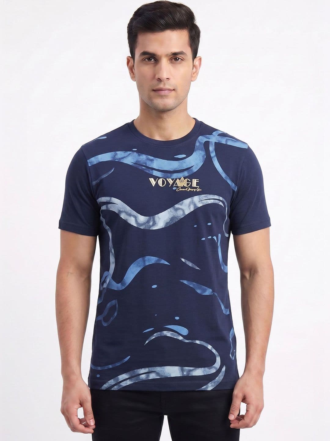 Plugin Voyage Men Graphic Round Neck T-shirt - view 1