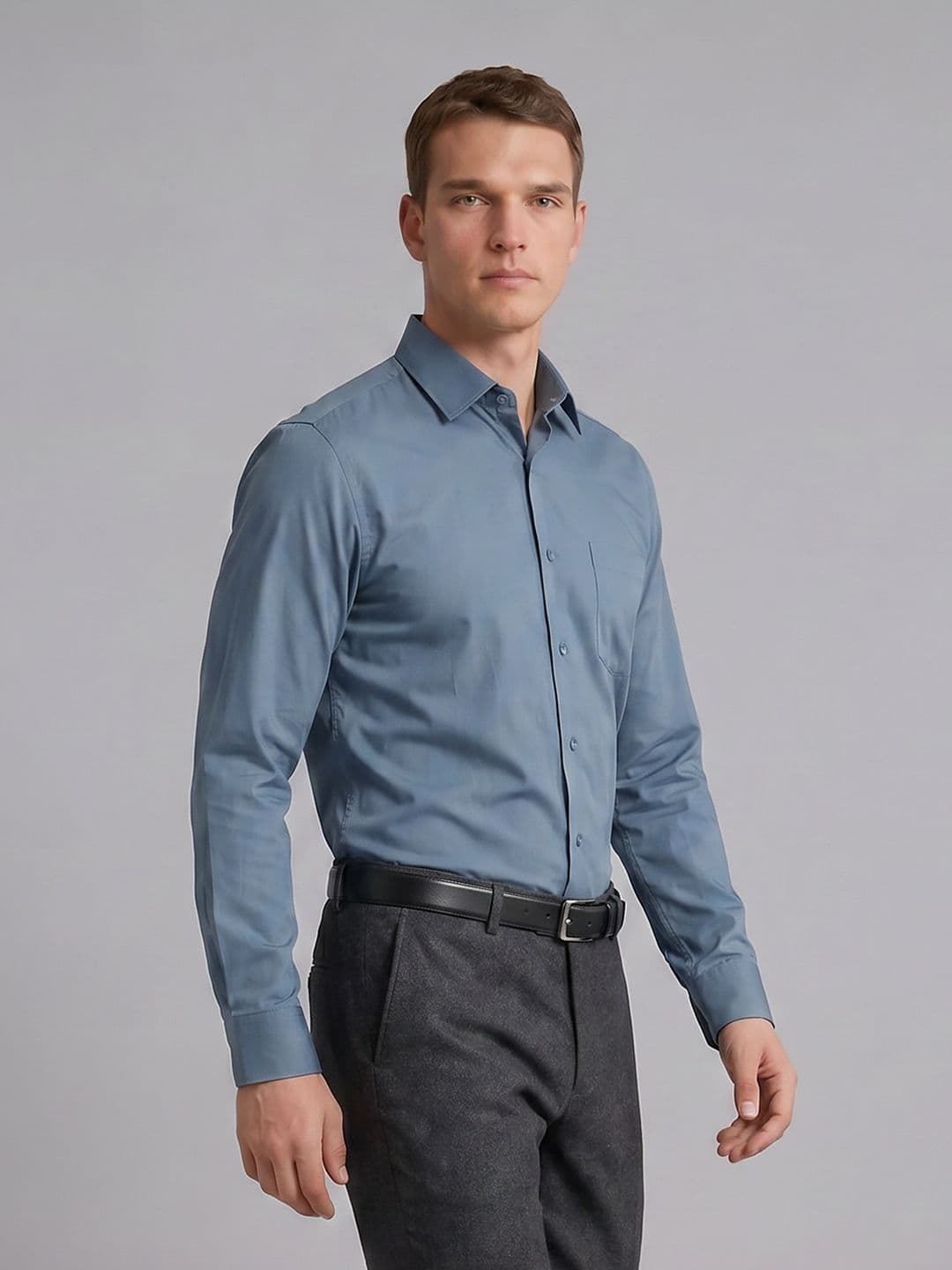 Blackberrys Slim Fit Spread Collar Formal Shirt - view 1