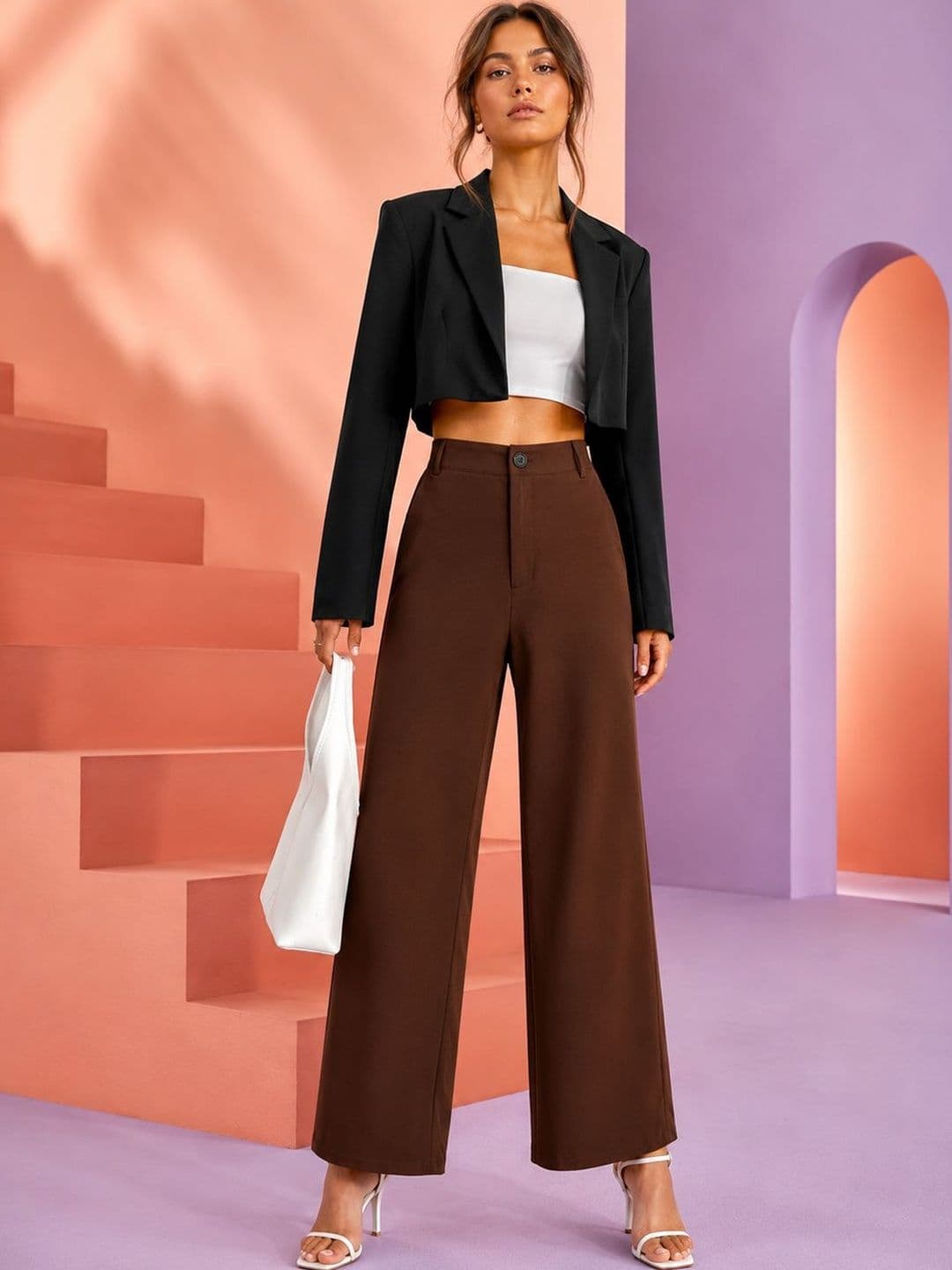 Neon Femme Women Tailored High-Rise Trousers - view 1