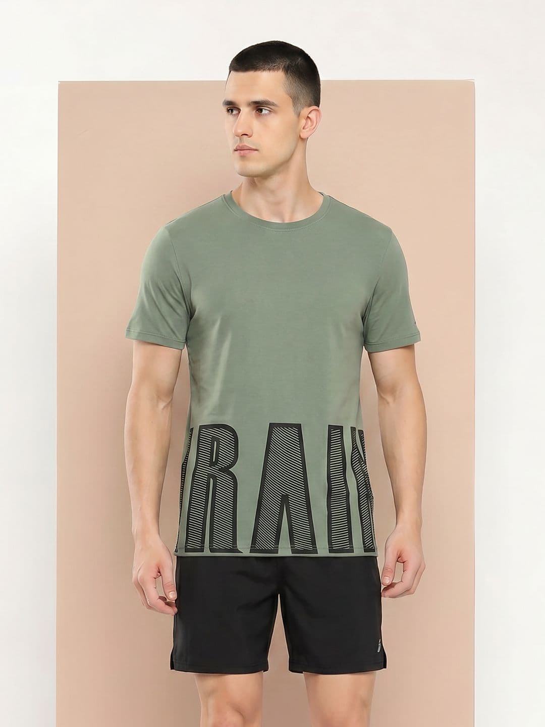 Alcis Typography Printed Round Neck T-shirt - view 1