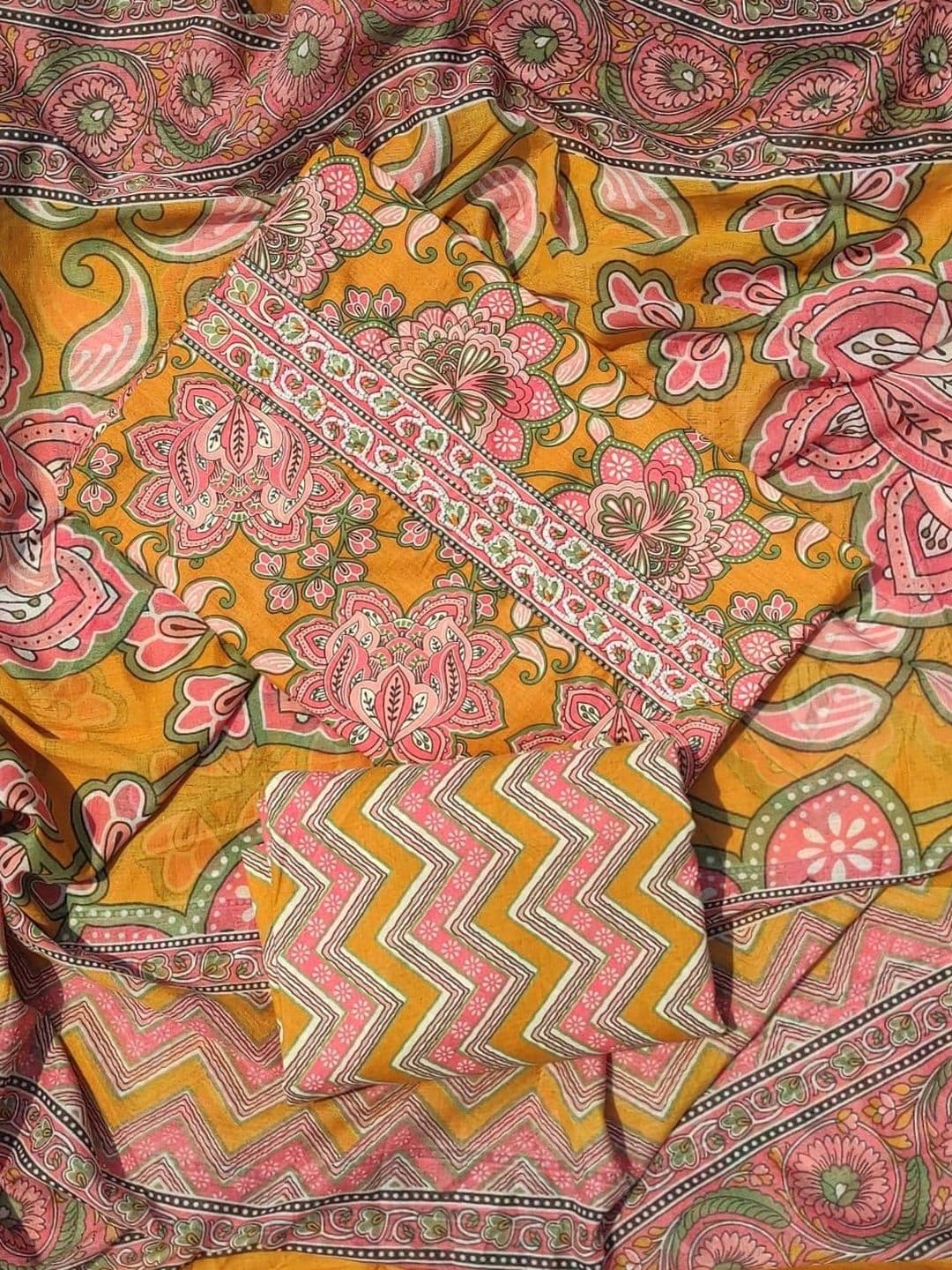 GC 80 BY GAURI COLLECTION Printed Pure Cotton Unstitched Dress Material - view 1