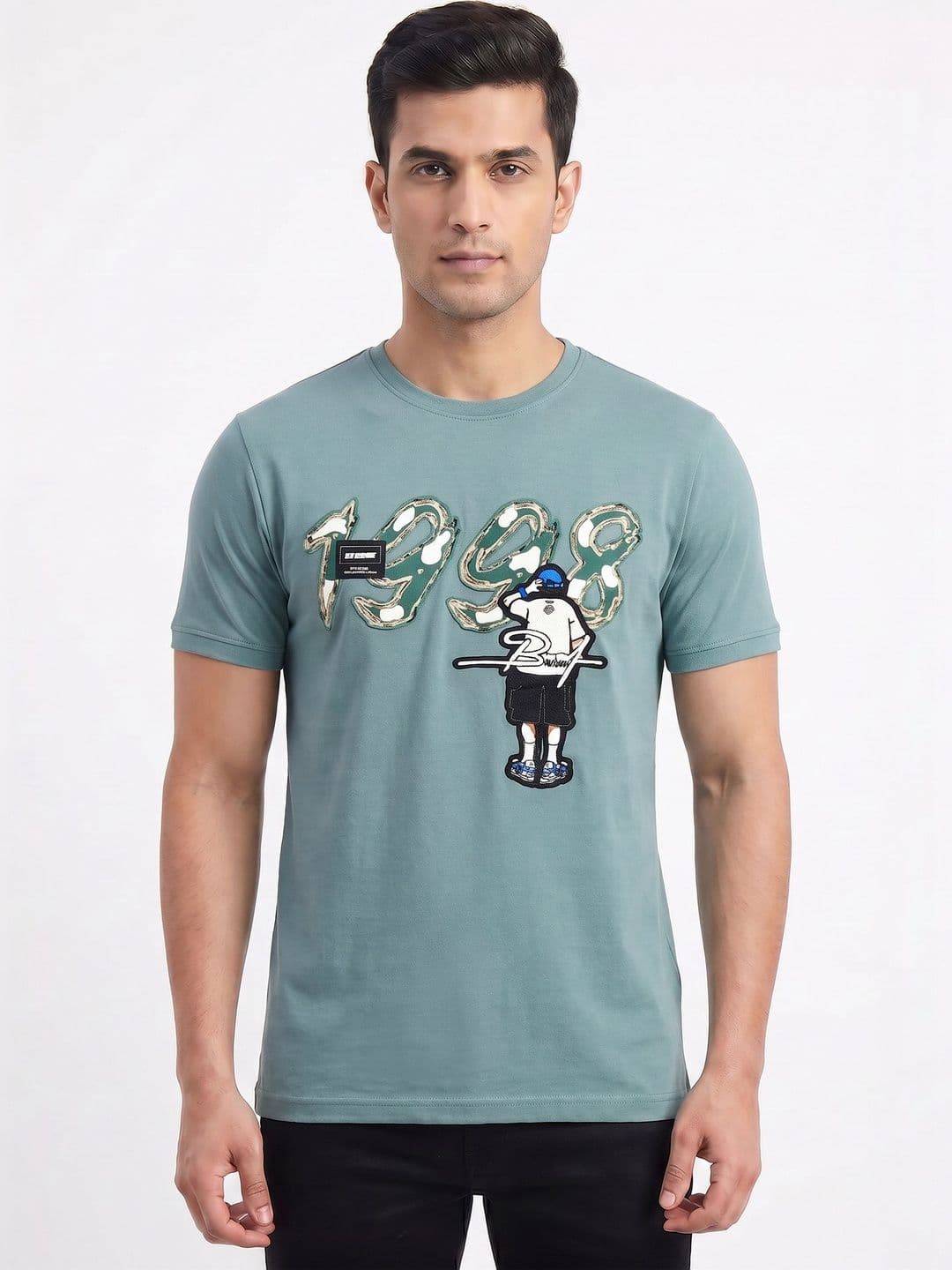 Plugin Men Round Neck Graphic T-shirt - view 1
