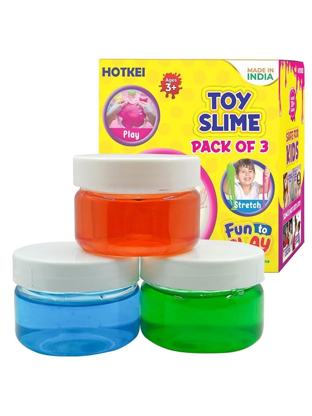 HOTKEI Kids Pack of 3 Toy Slime - view 1