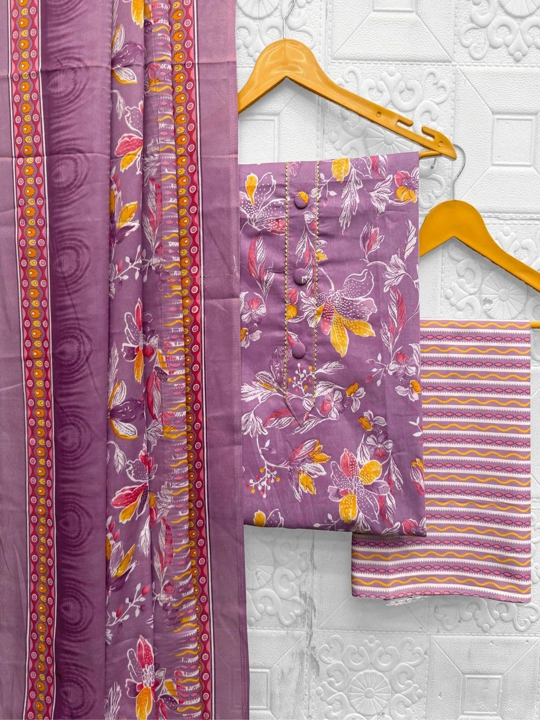 CLEMIRA Printed Pure Cotton Unstitched Dress Material - view 1