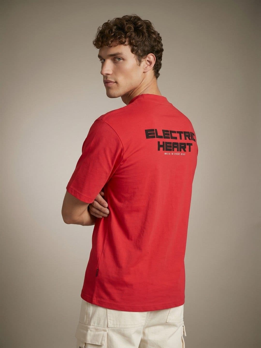 glitchez Typography Printed Relaxed Fit T-shirt - view 1