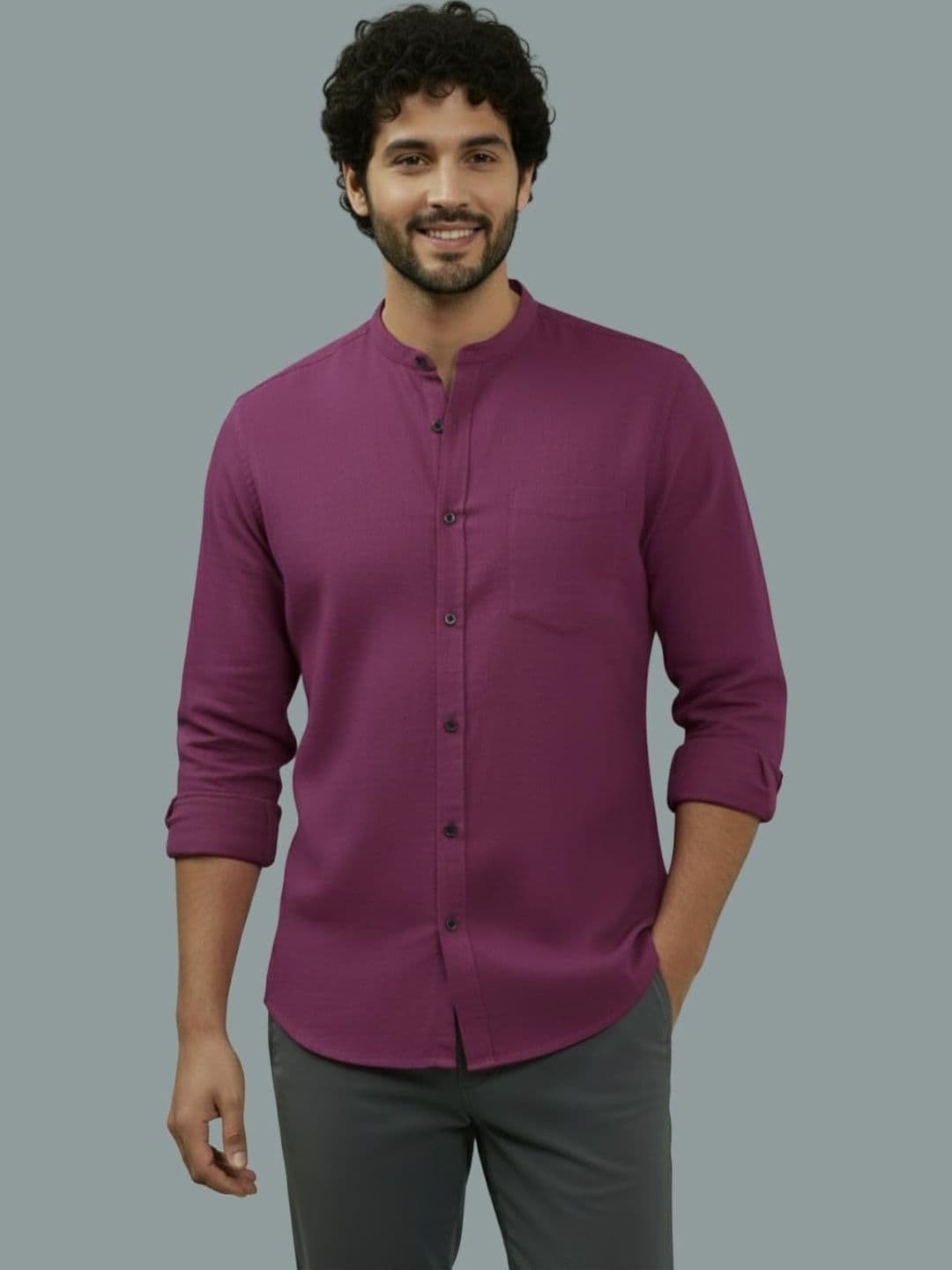 Indirae Men Smart Slim Fit Casual Shirt - view 1