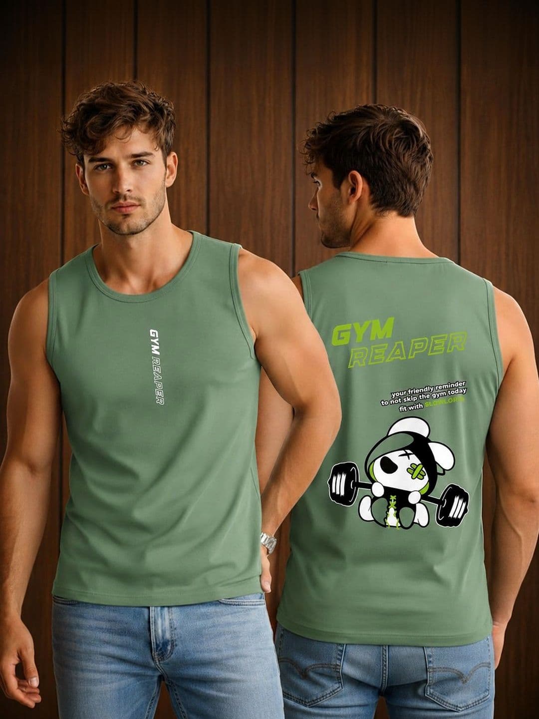 SLOWLORIS Men Typography Printed T-shirt - view 1