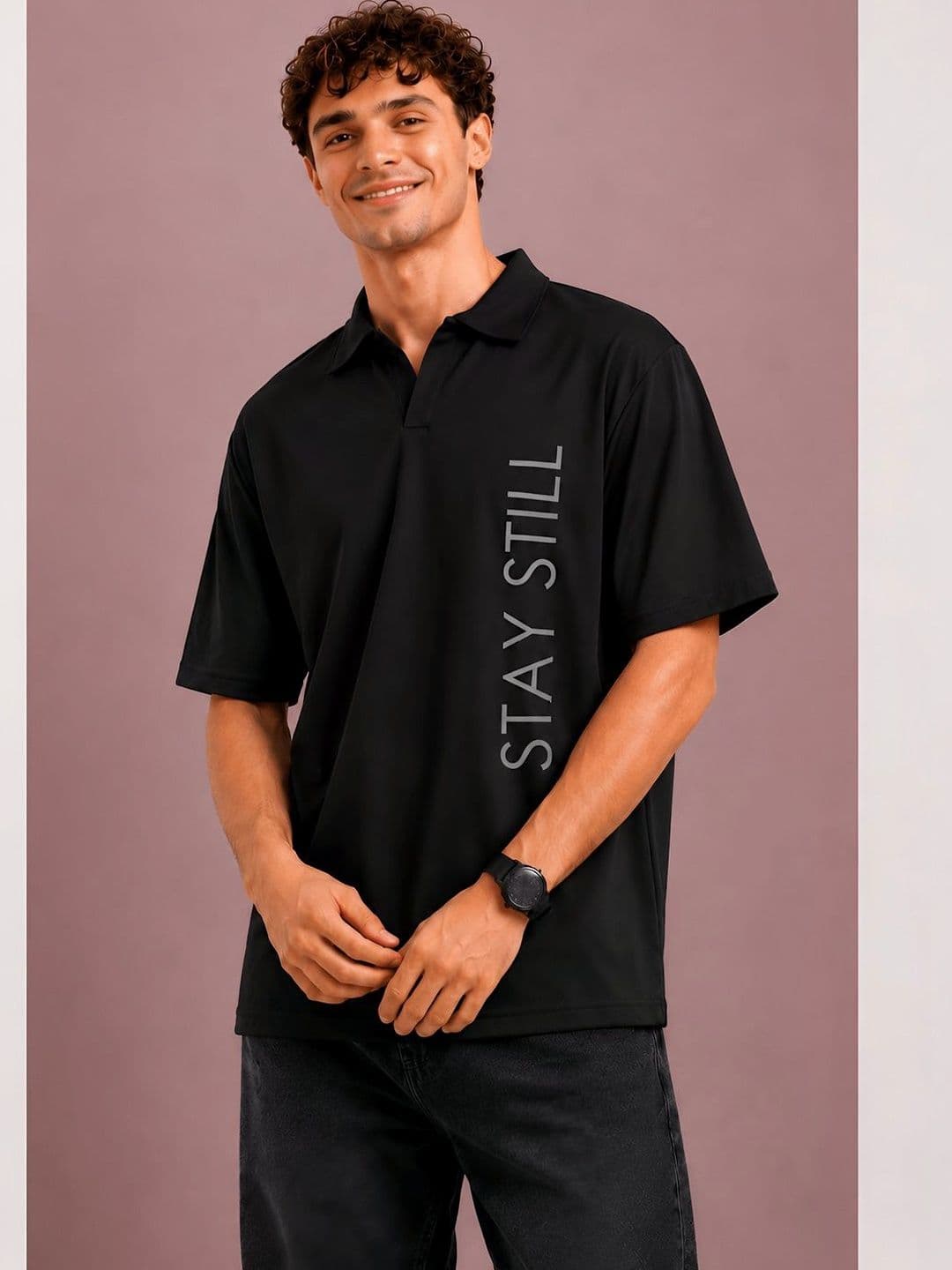 Kook N Keech Men Printed Polo Collar T-shirt - view 1