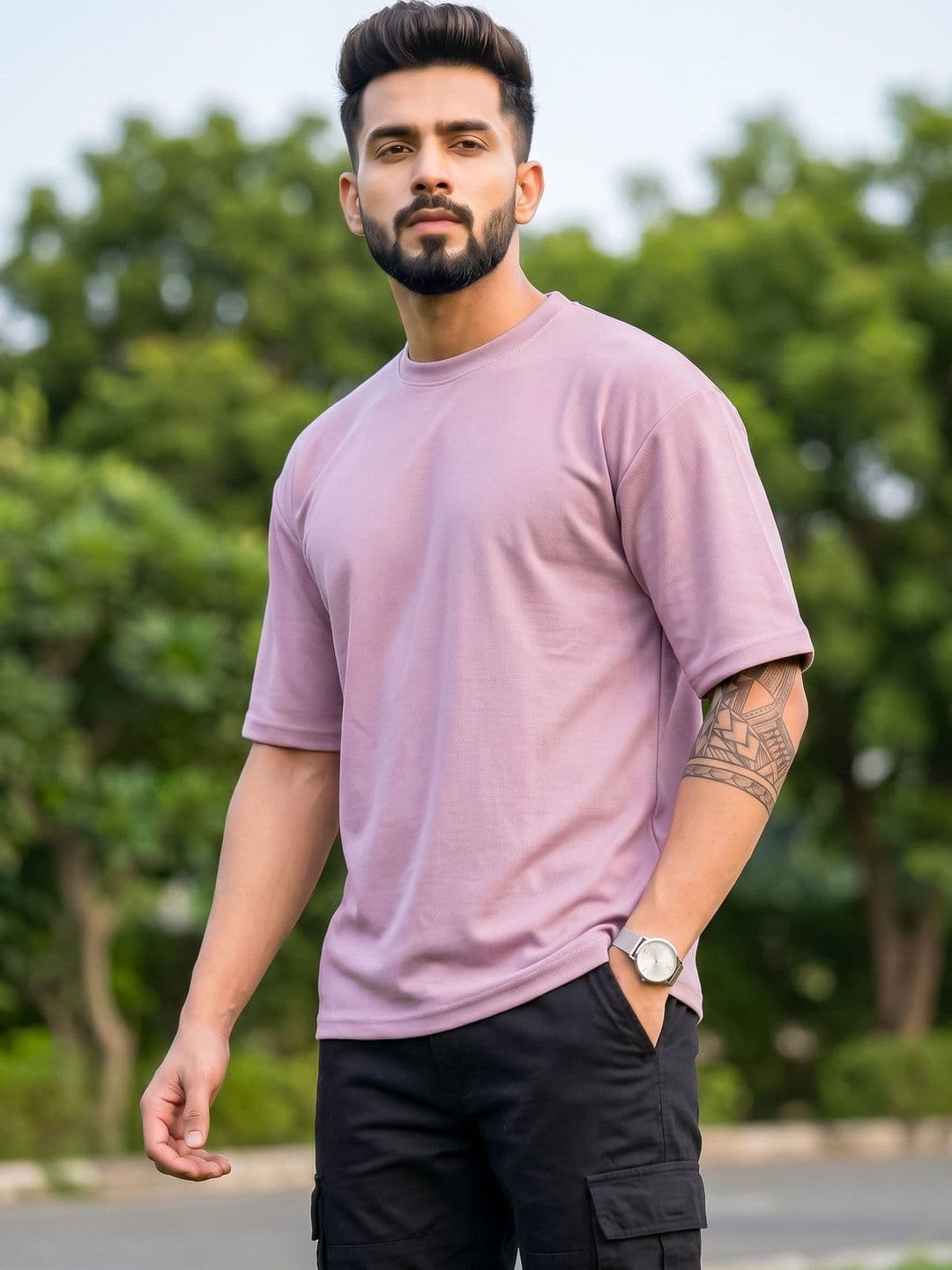 CHUGHZ Round Neck Oversized T-shirt - view 1