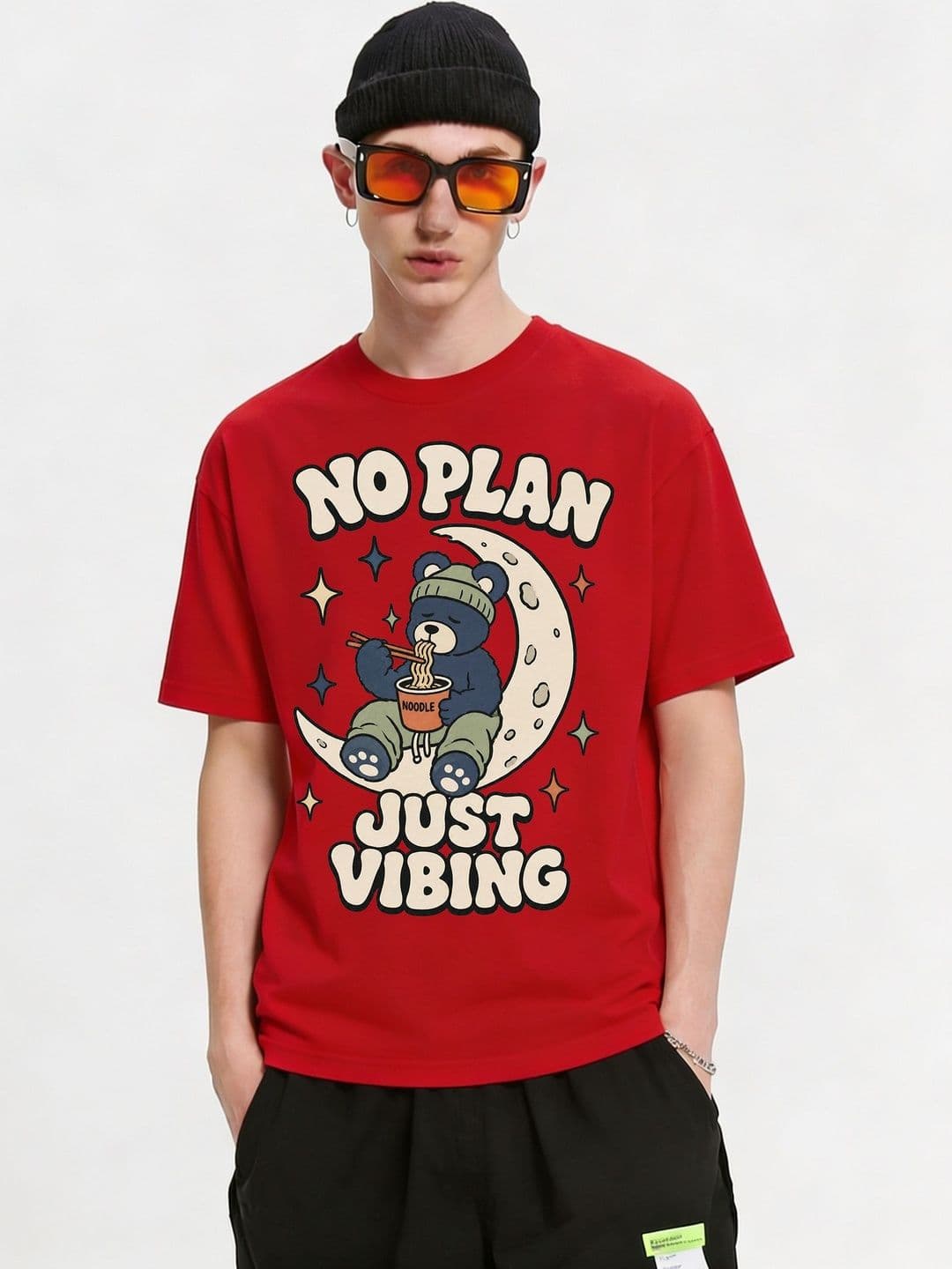 FARDA Unisex Printed Drop-Shoulder Sleeves T-shirt - view 1