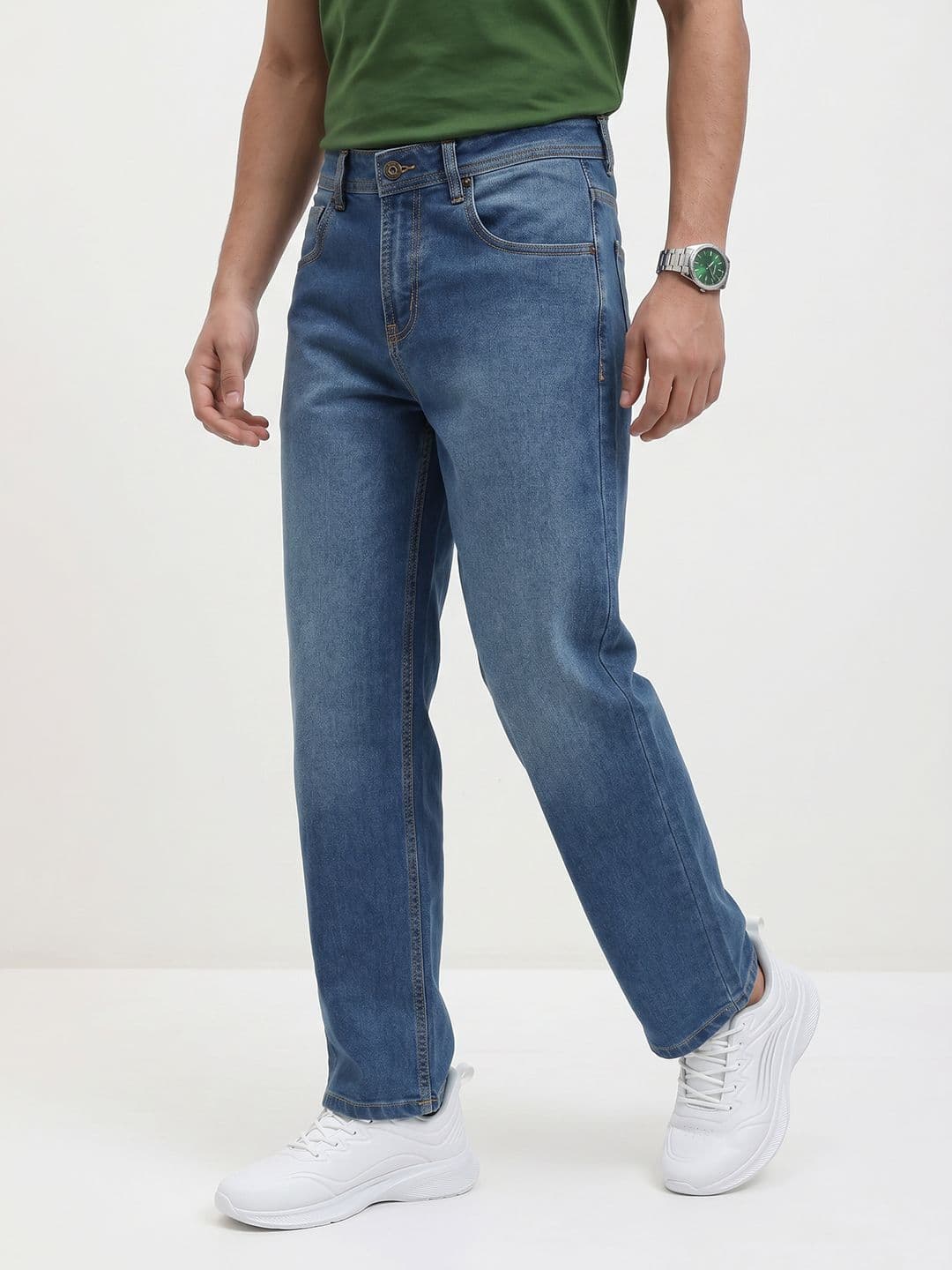 The Roadster Life Co. Men Relaxed Fit Light Fade Jeans - view 1