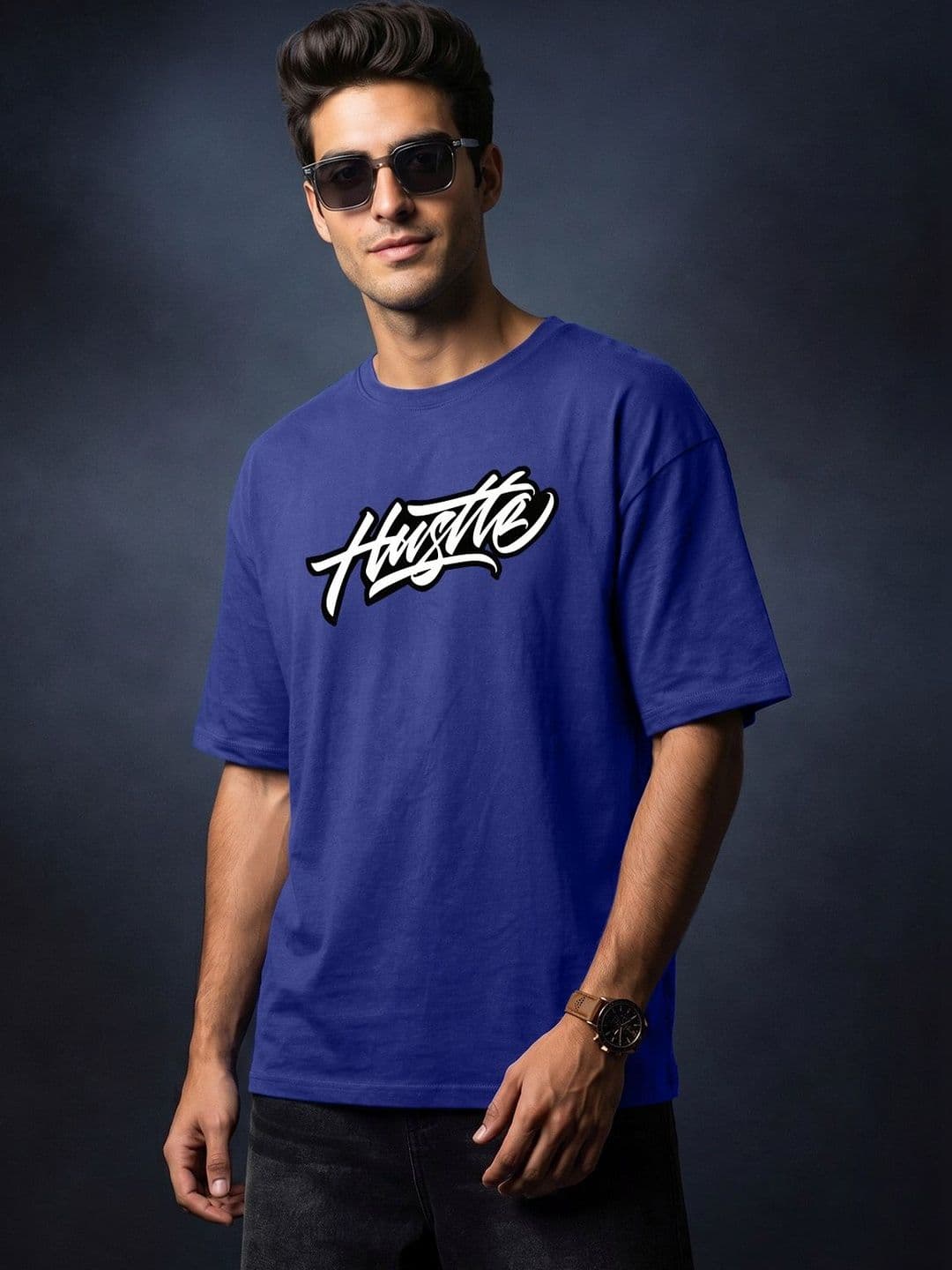 VEIRDO Men Printed Pure Cotton Raw Edge T-shirt - view 1