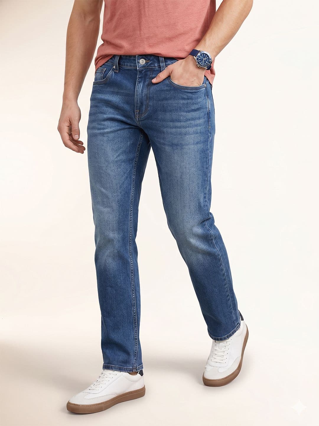 Nautica Men Straight Fit Heavy Fade Jeans - view 1