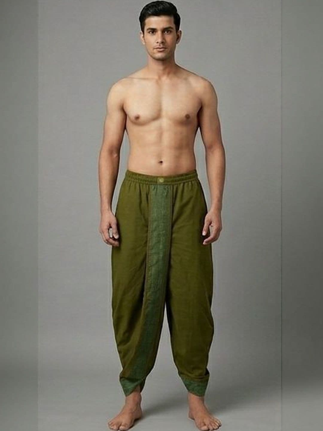 niira.co Men Embroidered Cotton Blend Dhoti Dhotis - view 1