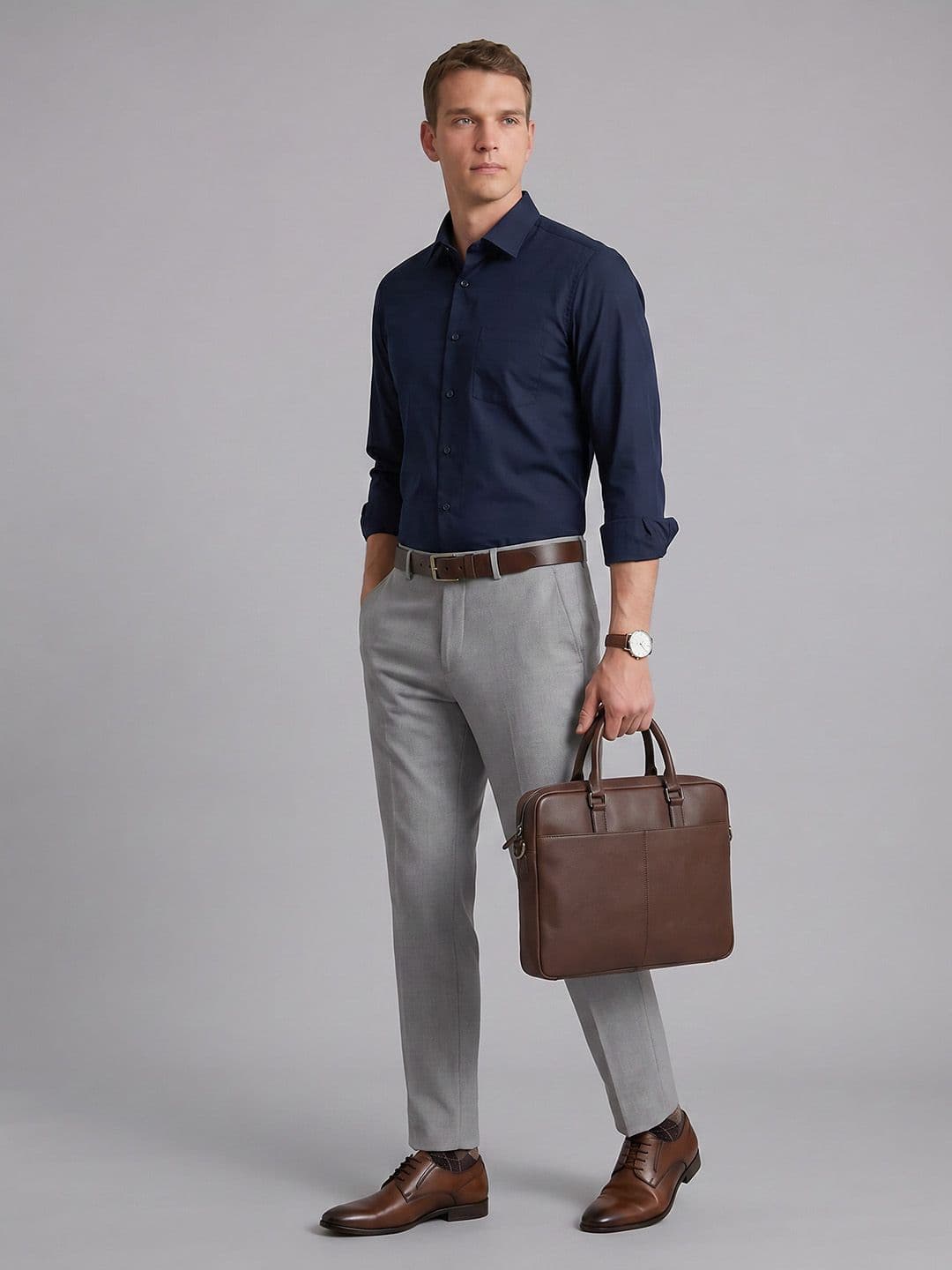 Blackberrys Slim Fit Pure Cotton Formal Shirt - view 1