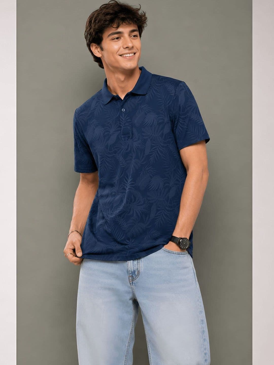 Kook N Keech Men Printed Polo Collar T-shirt - view 1